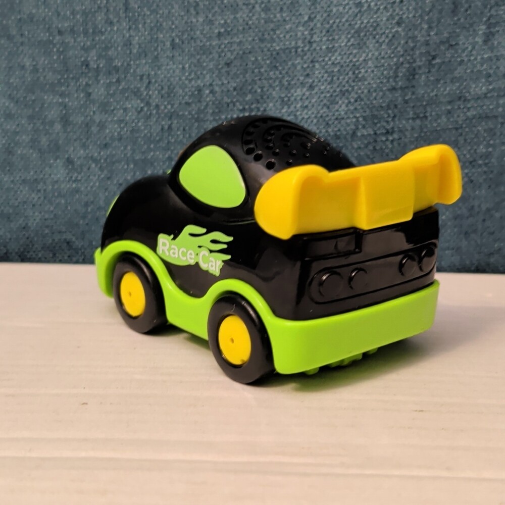 VTech Go! Go! Smart Wheels Race Car | Black & Green | Lights & Sounds SmartPoint - Picture 13 of 16